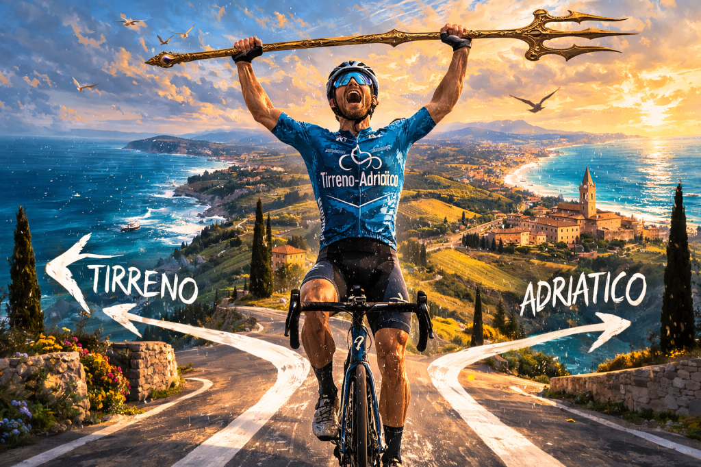 Tirreno-Adriatico : pourquoi la course des deux mers fait de plus en plus saliver les rois du&nbsp;peloton