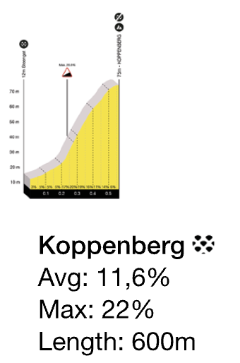 Profil du Koppenberg